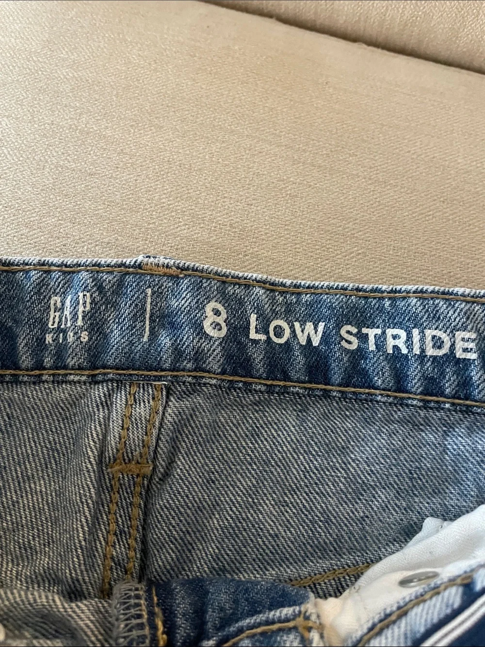 Girl's Light Blue Distressed Wide-Leg Jeans